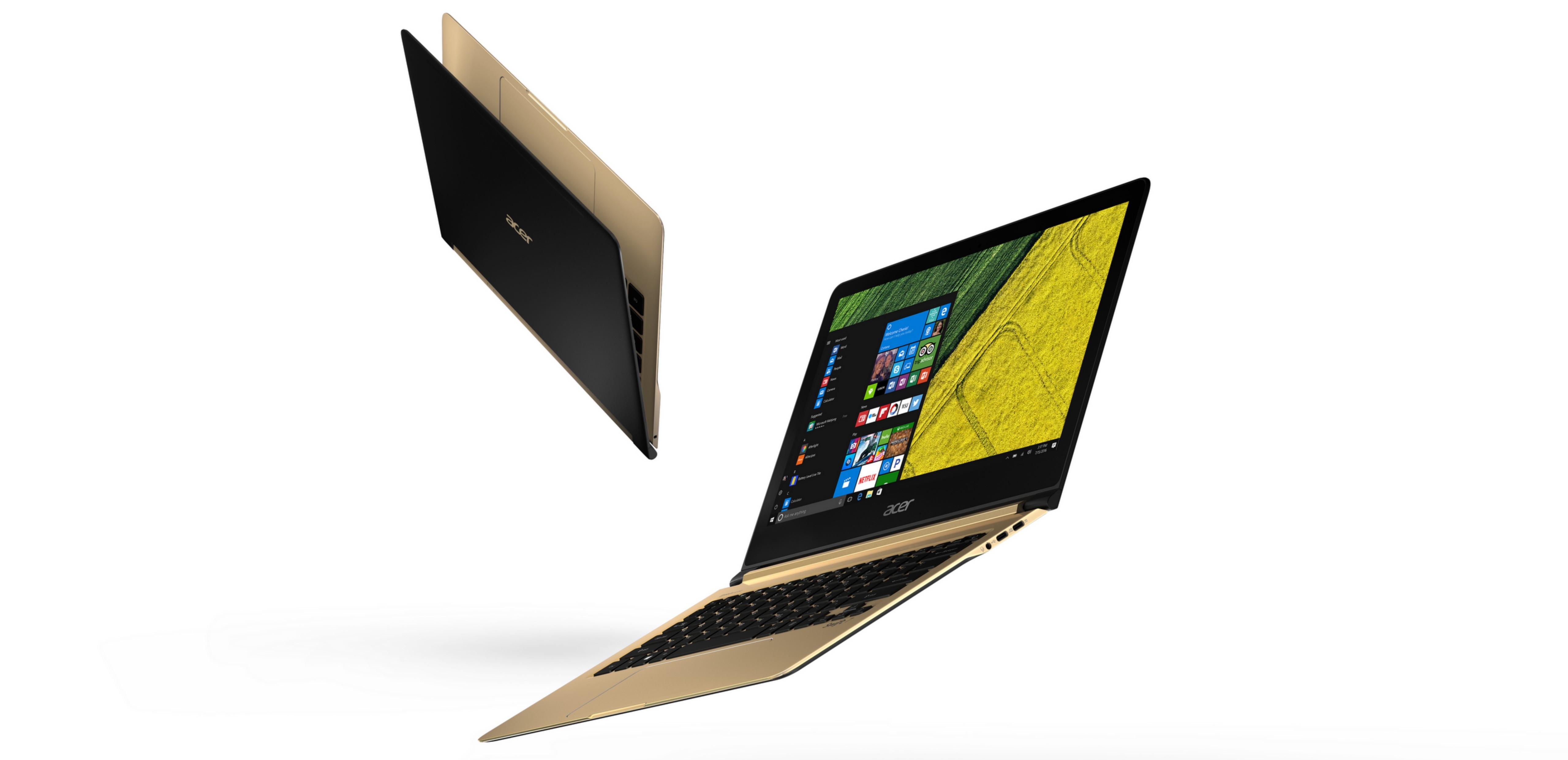 The Acer Swift 7 with Windows 10