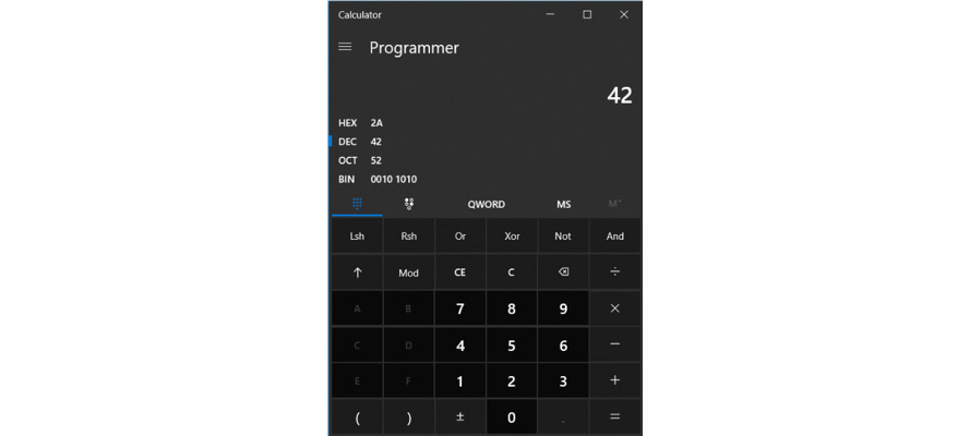 Image of Windows Calculator