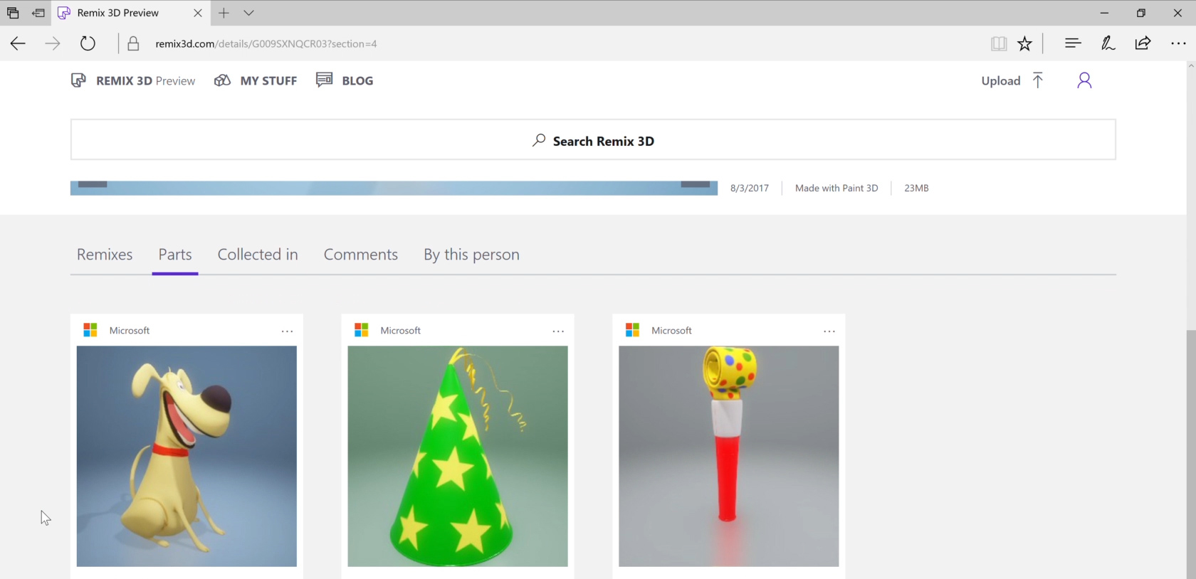 See your 3D creations take life in Remix 3D