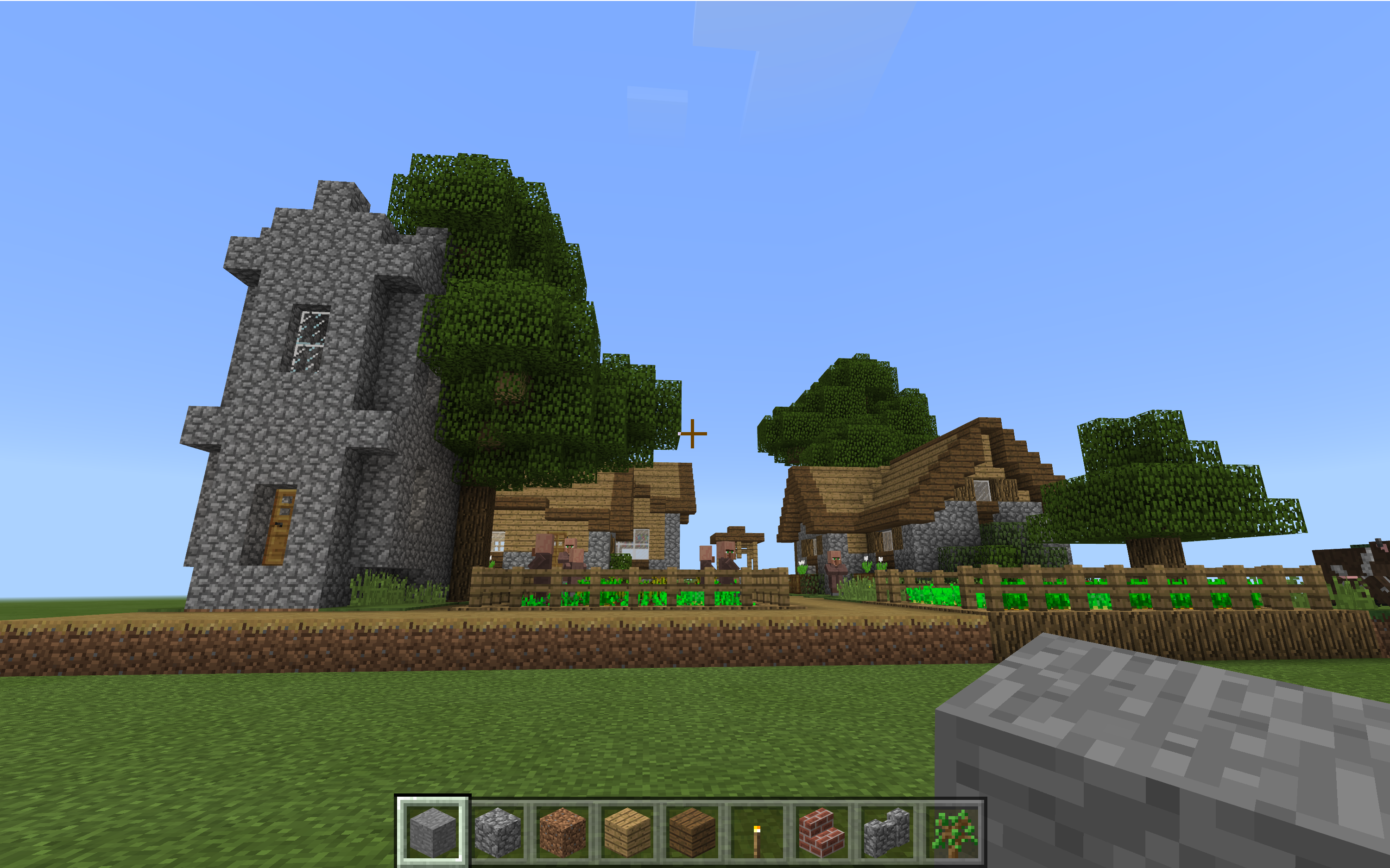Build the object you’d like to export from Minecraft
