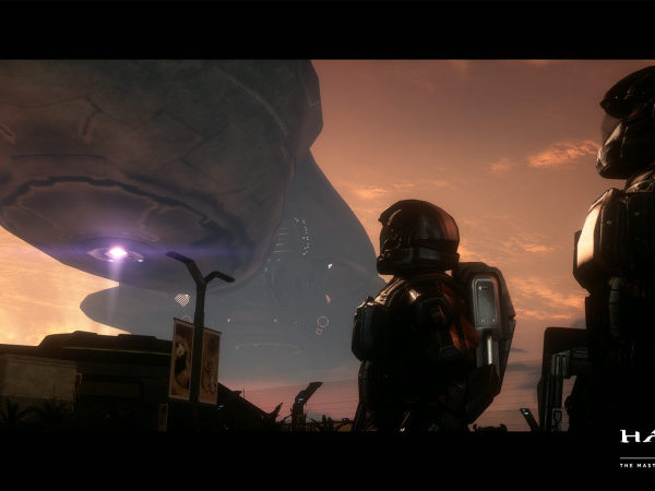 Halo soldiers in profile