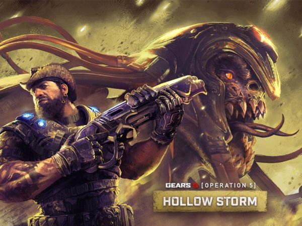 Soldier holding weapon next to an alien