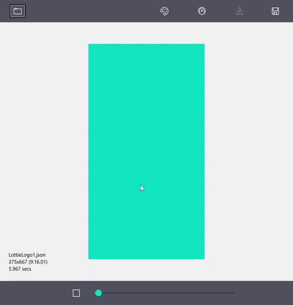 Lottie Viewer app 