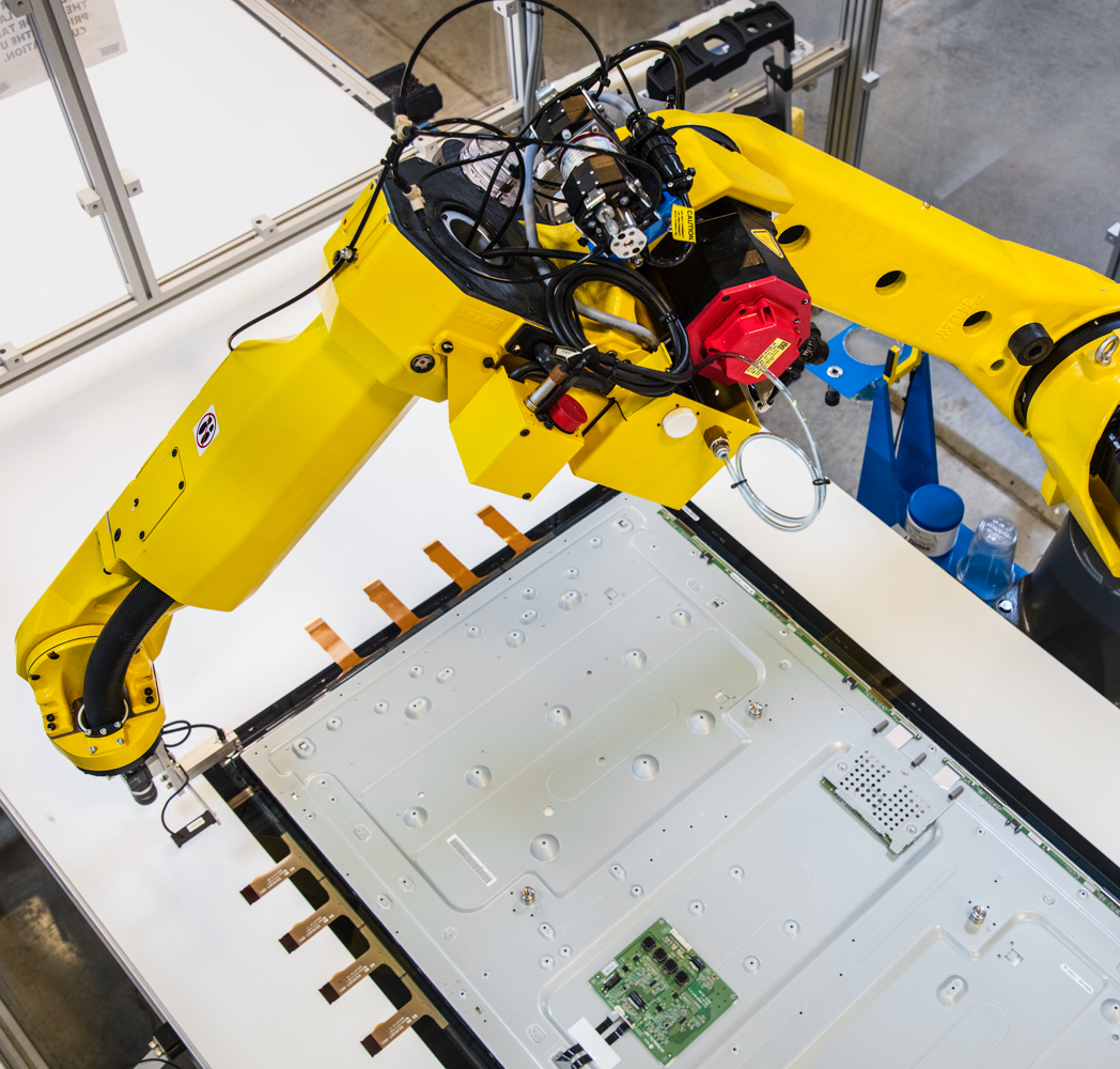 Image showing machinery building IoT product.
