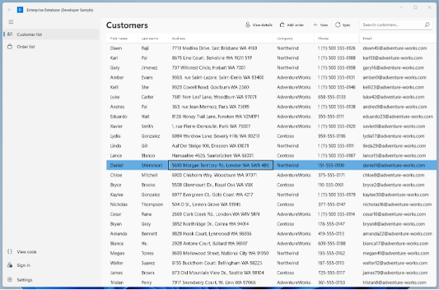 Customer Orders Database