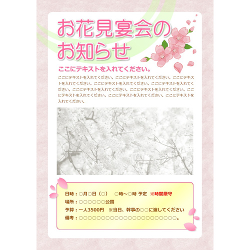 チラシ (お花見)