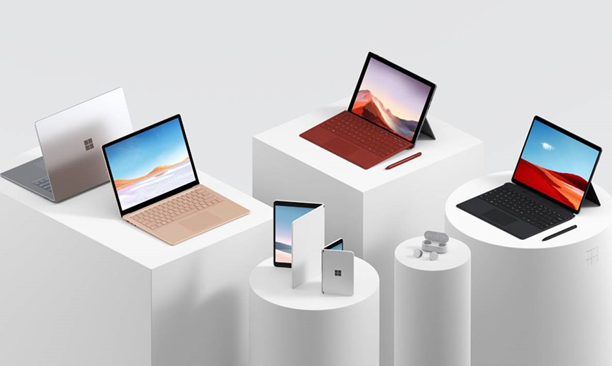 Surface products on pedestals